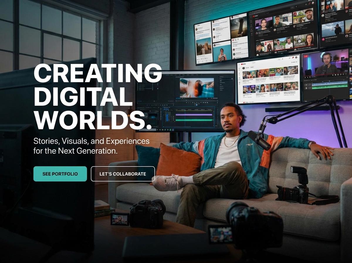Build Your Dynamic Online Presence with Our <span>Digital Content Creator Website Builder</span> website preview