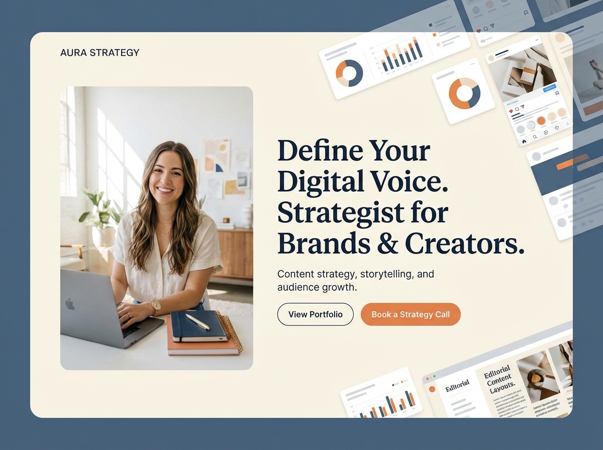 Build Your Authority Online with a Stunning Digital Content Strategist Website website preview