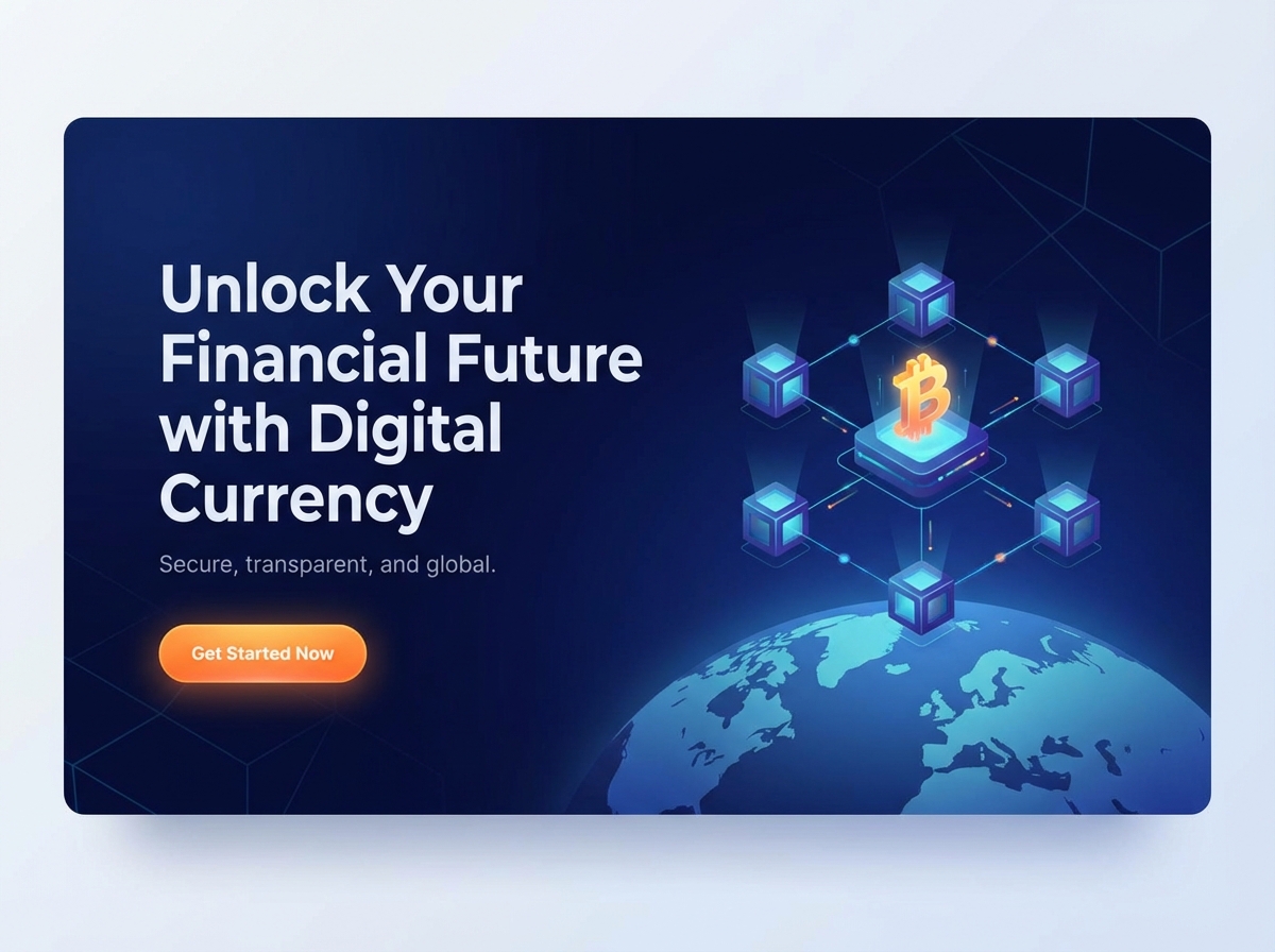 Launch Your Crypto Project with a Powerful Digital Currency Website website preview