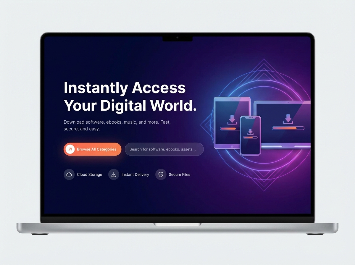 Launch Your Digital Downloads Website Today website preview