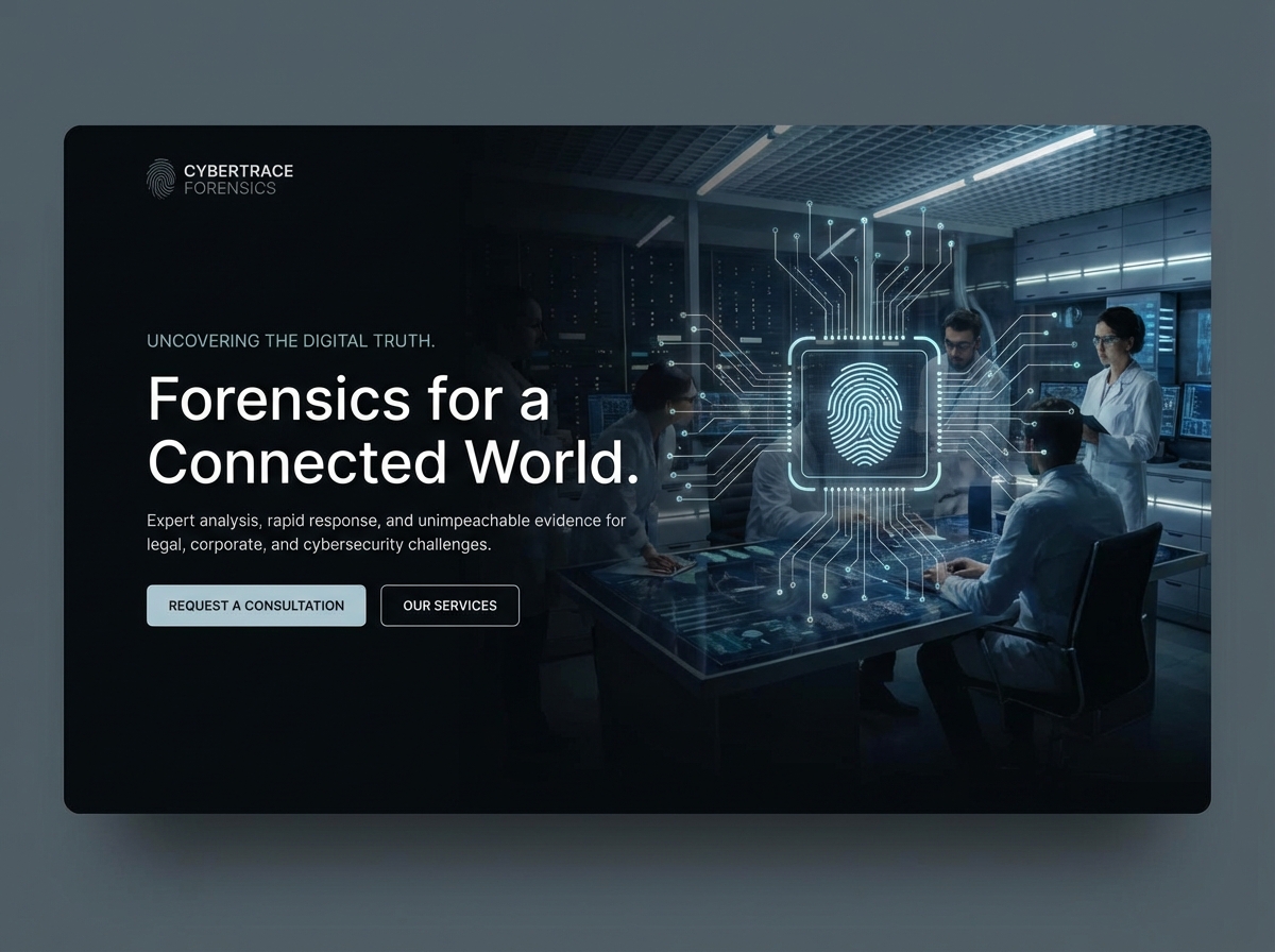 Build Your Expert Digital Forensics Website Today website preview