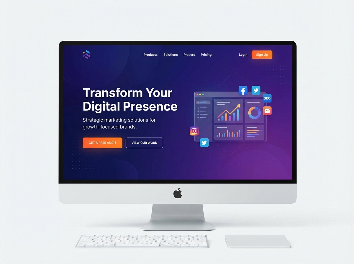 Build High-Converting Websites with a Powerful Digital Marketing Website Builder website preview