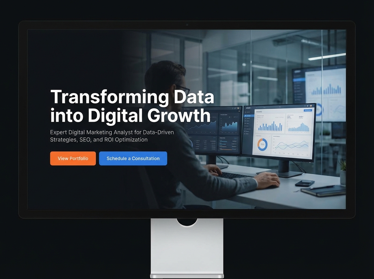 Build Your Professional Digital Marketing Analyst Portfolio website preview