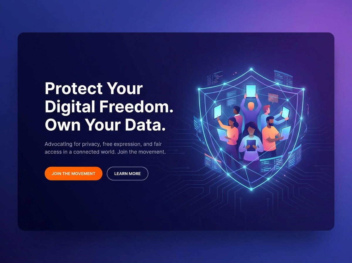 Build a Website for Digital Rights website preview