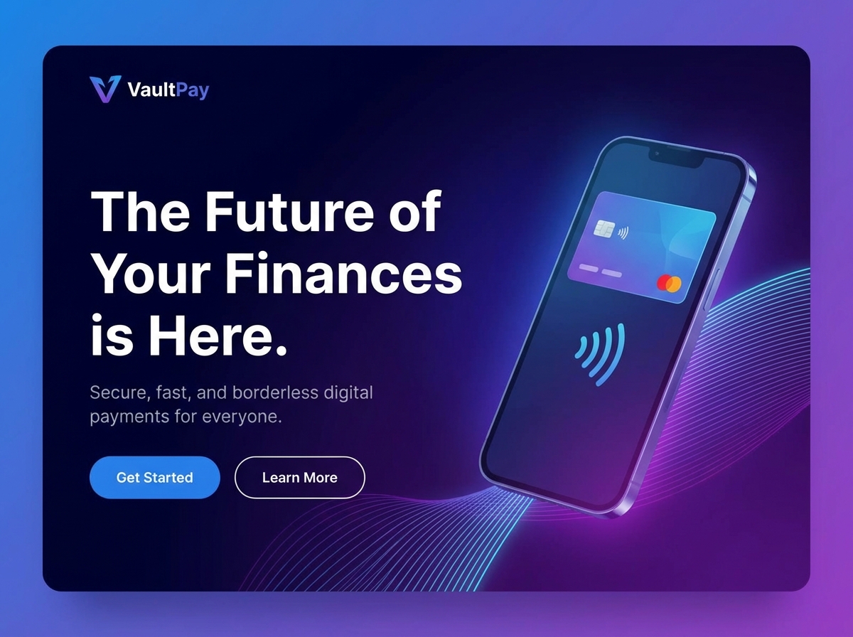 Build Dynamic Digital Wallets & Fintech Sites website preview