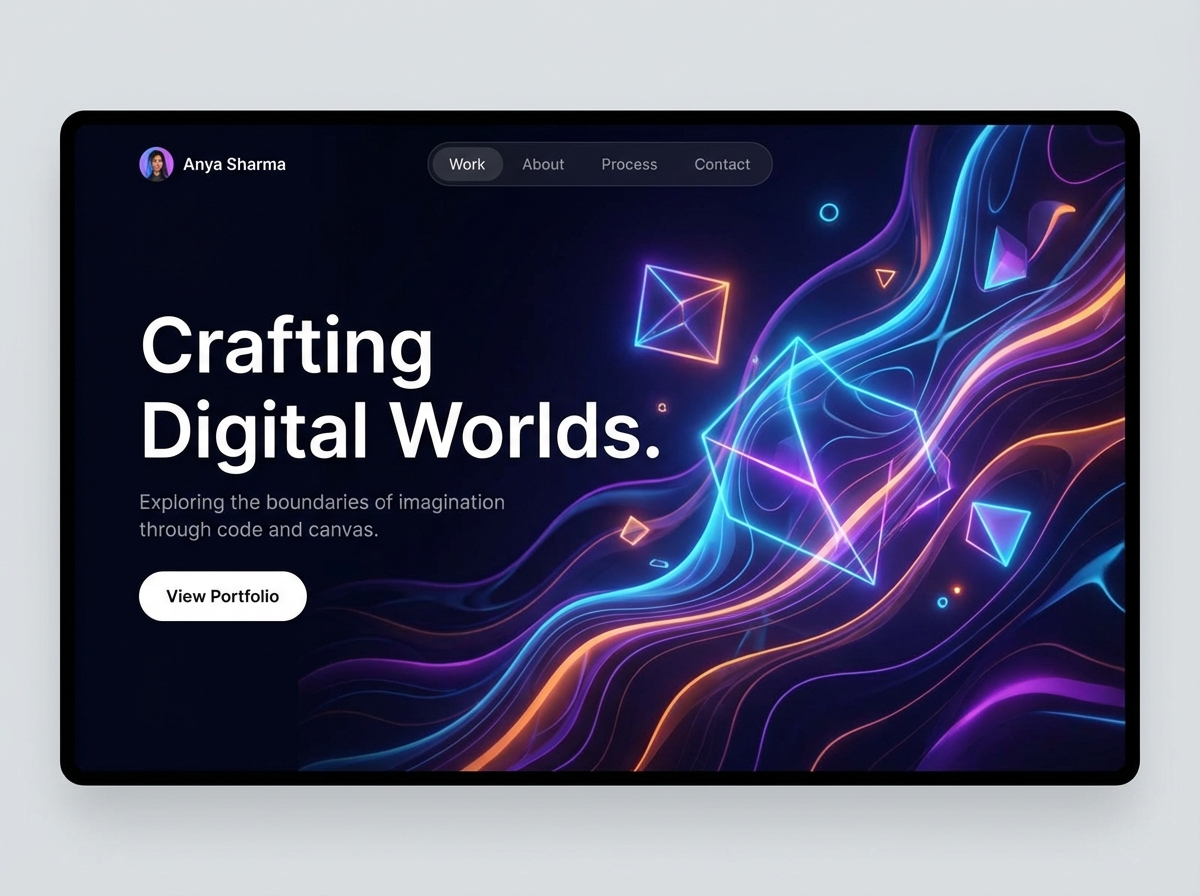Showcase Your Vision with the Best Online Portfolio for Digital Artists website preview