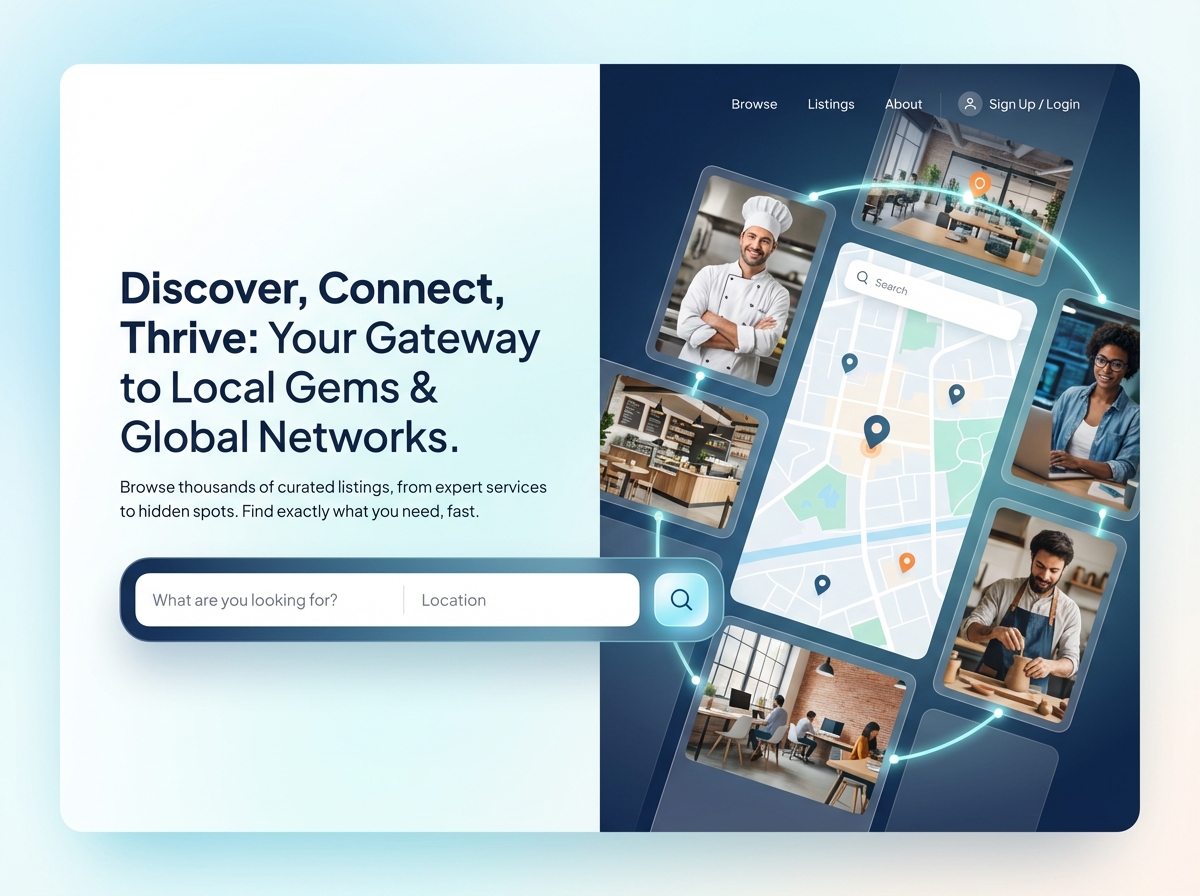 Build Powerful Online Directories with Grigora website preview