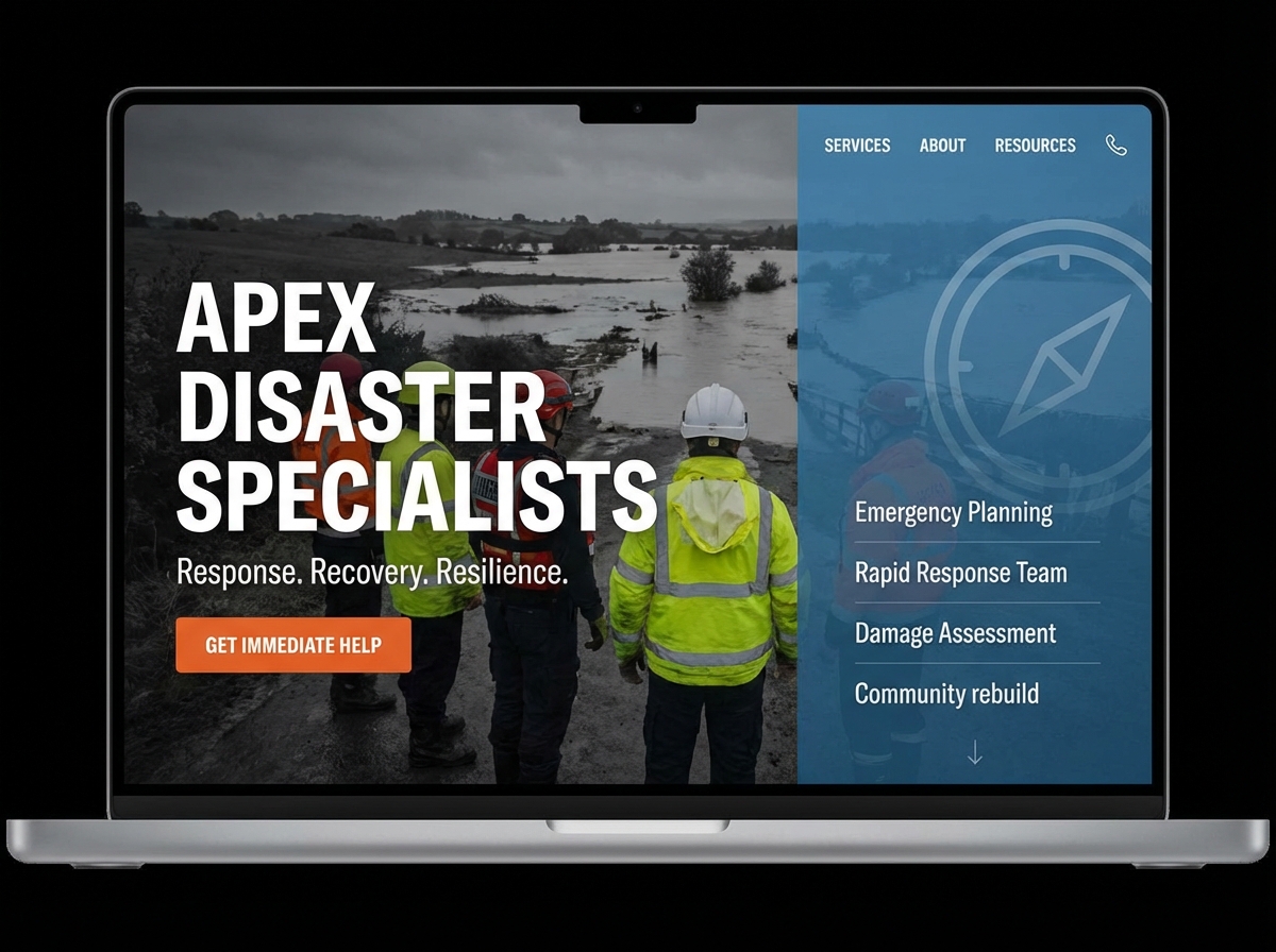 Build a Powerful Online Presence as a Disaster Specialist website preview