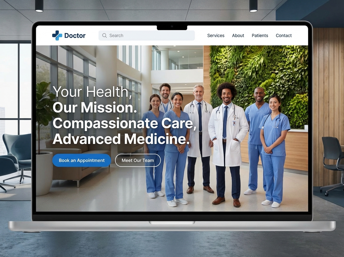 Build a Professional Doctors Website That Attracts Patients website preview