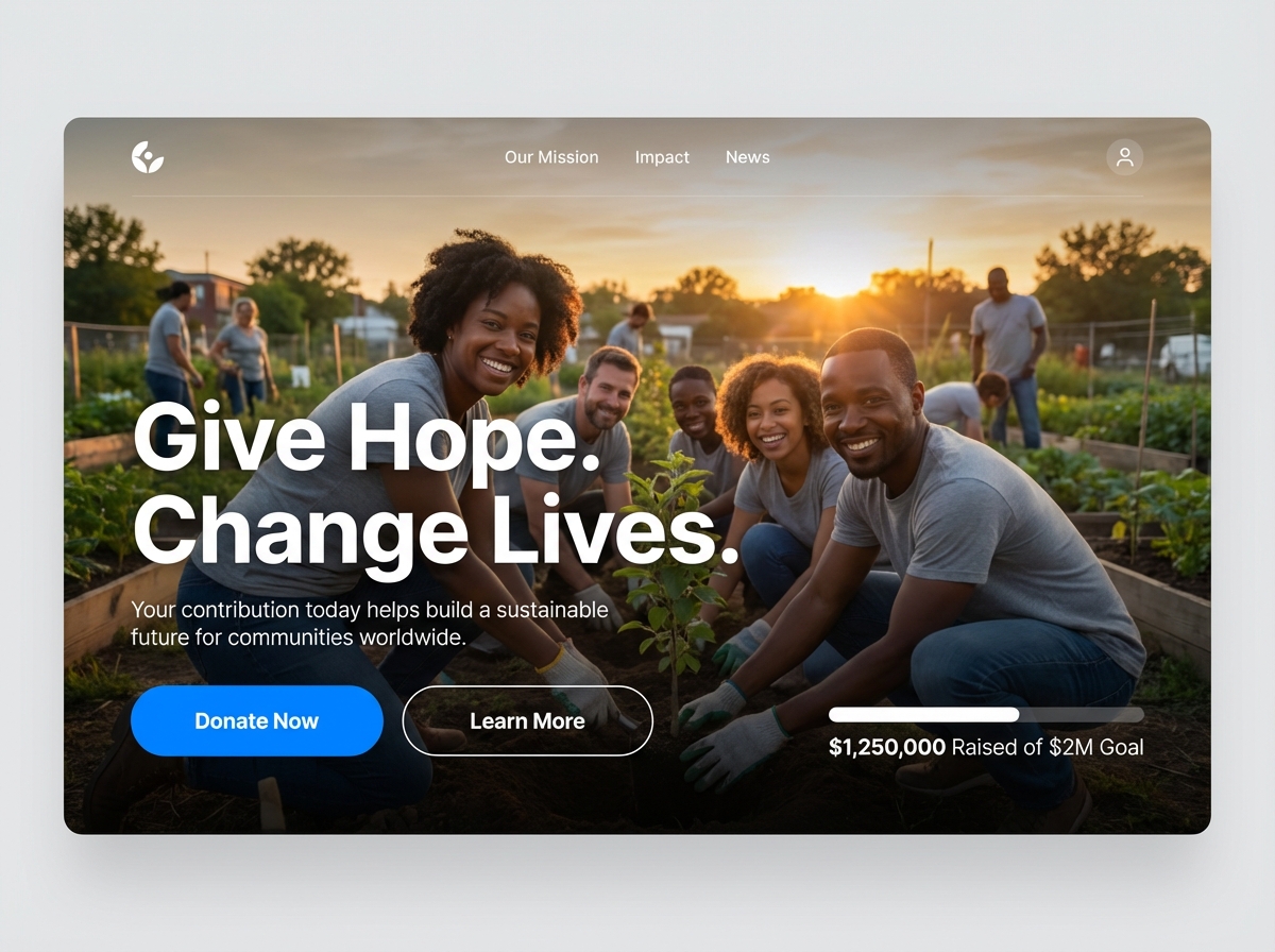 Build a High-Impact Website for Your Next Online Donations Drive website preview