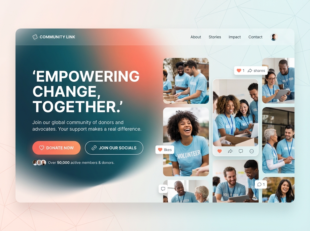Boost Your Impact with Powerful Donations & Social Media Tools website preview