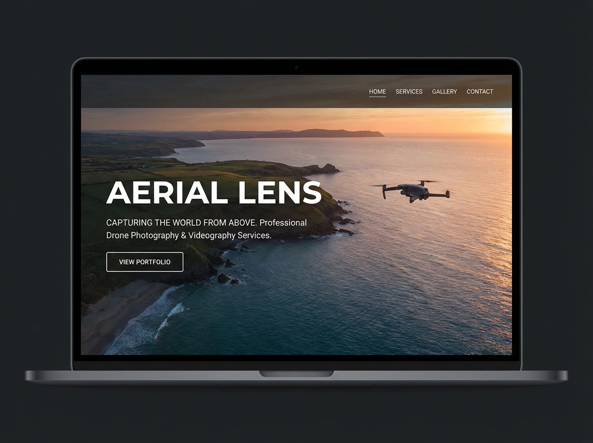 Build a Stunning Portfolio for Your Drone Photography Business website preview