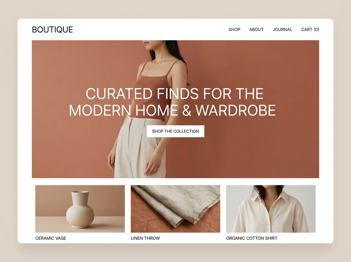 Build Your Dream Online <br> Boutique with Grigora website preview