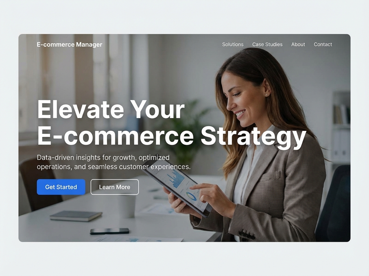 Build Dynamic Websites for Every Ecommerce Manager website preview