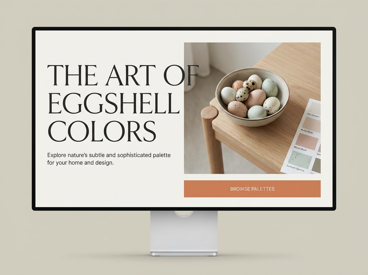 Craft Perfect Interiors with the Ultimate Eggshell Color Website Builder website preview