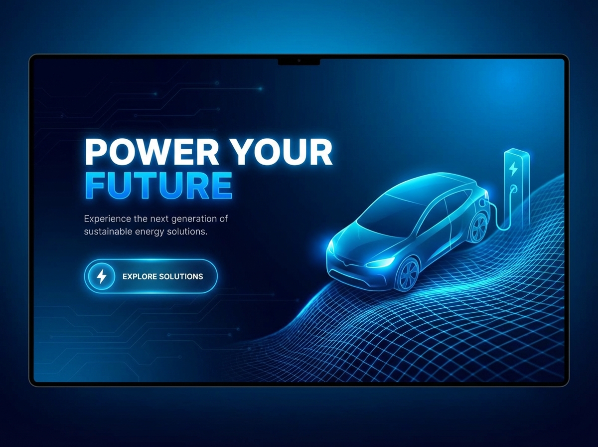 Mastering the Digital Spectrum with Dynamic Electric Blue website preview