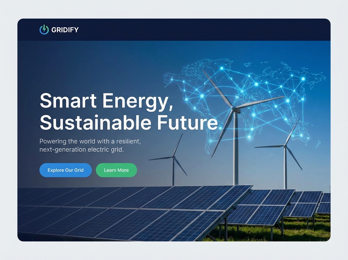 Build Your Resilient Electric Grid Platform Today website preview