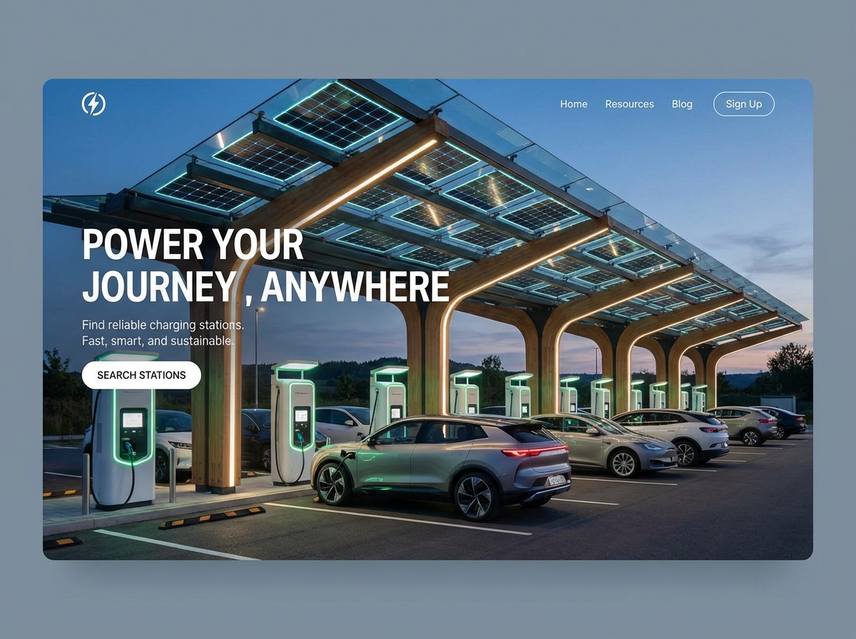 Build a Website for Your Electric Vehicle Charging Station website preview
