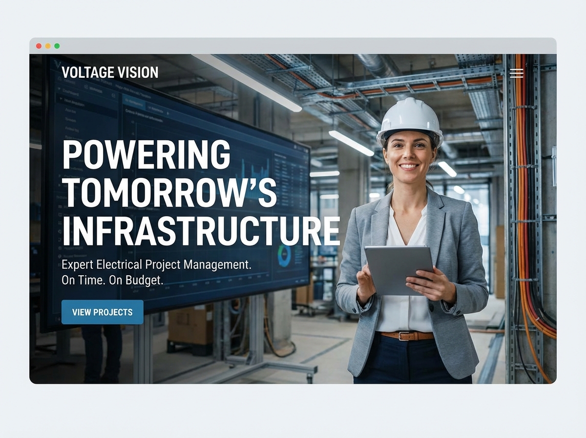 Build Your Professional Electrical Project Manager Website website preview