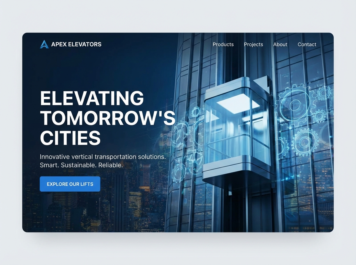 Build Your Premier Elevator Manufacturing Website website preview
