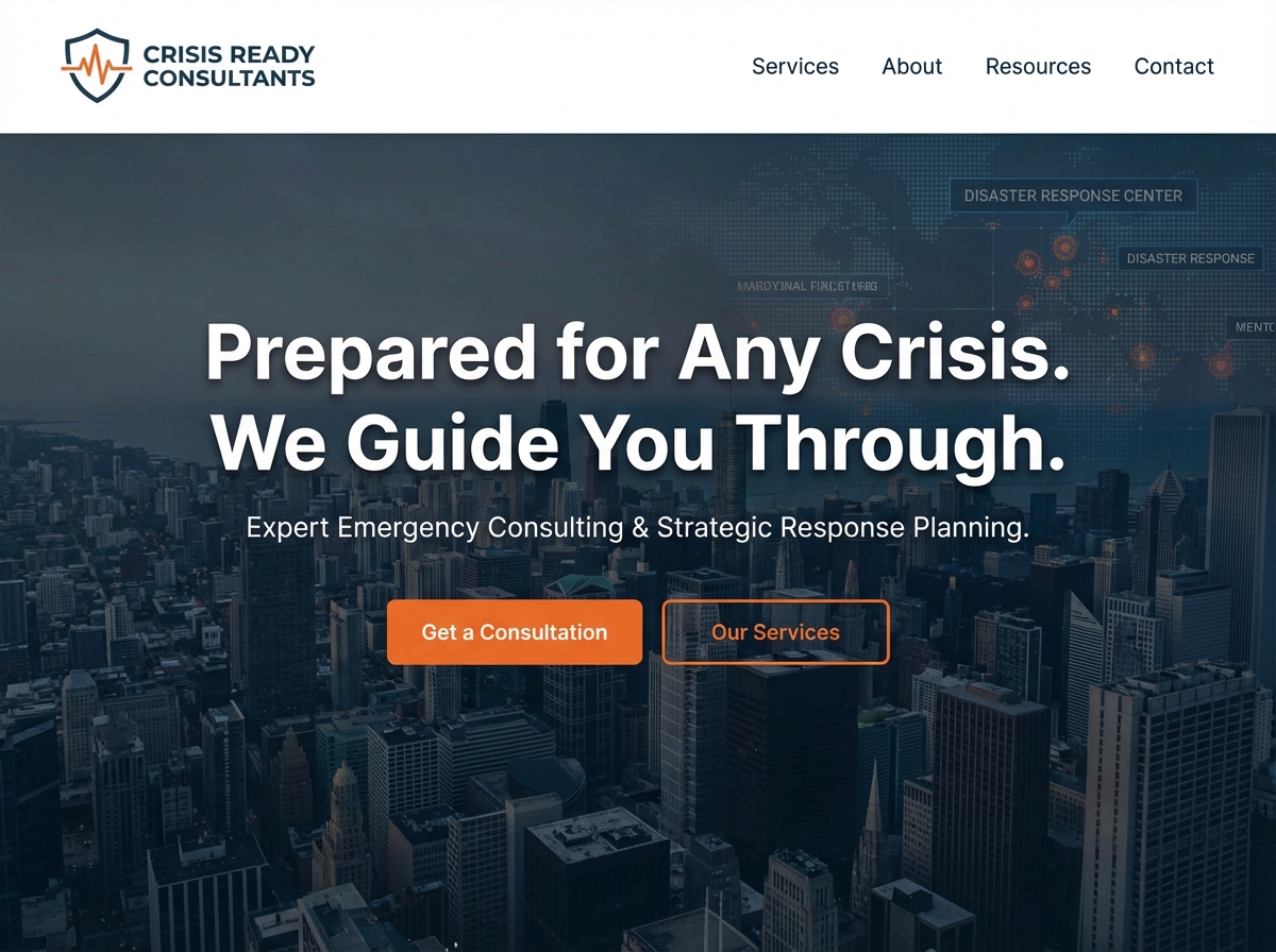 Build Your Authority as an Emergency Consultant website preview