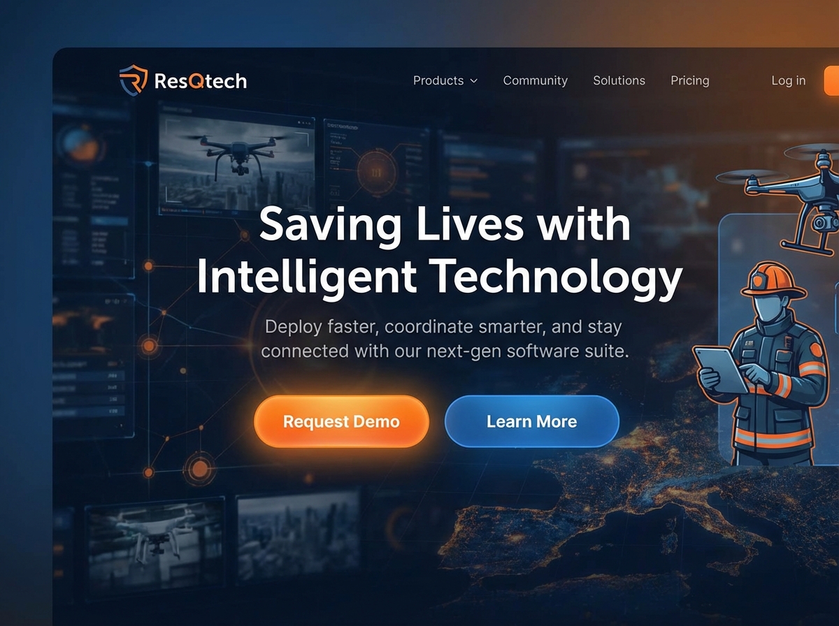 Build Your Vision for Emergency Response Technology website preview