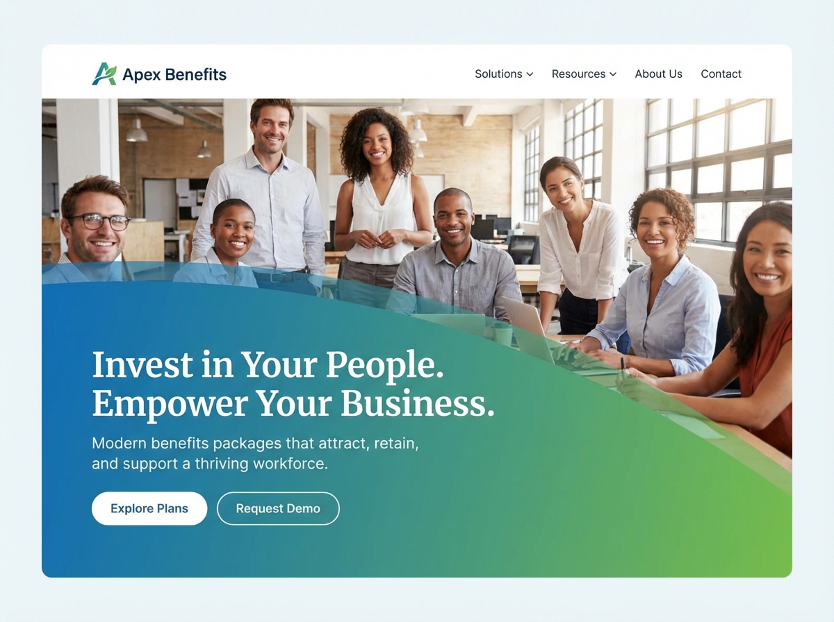Build a Stellar Employee Benefits Website website preview