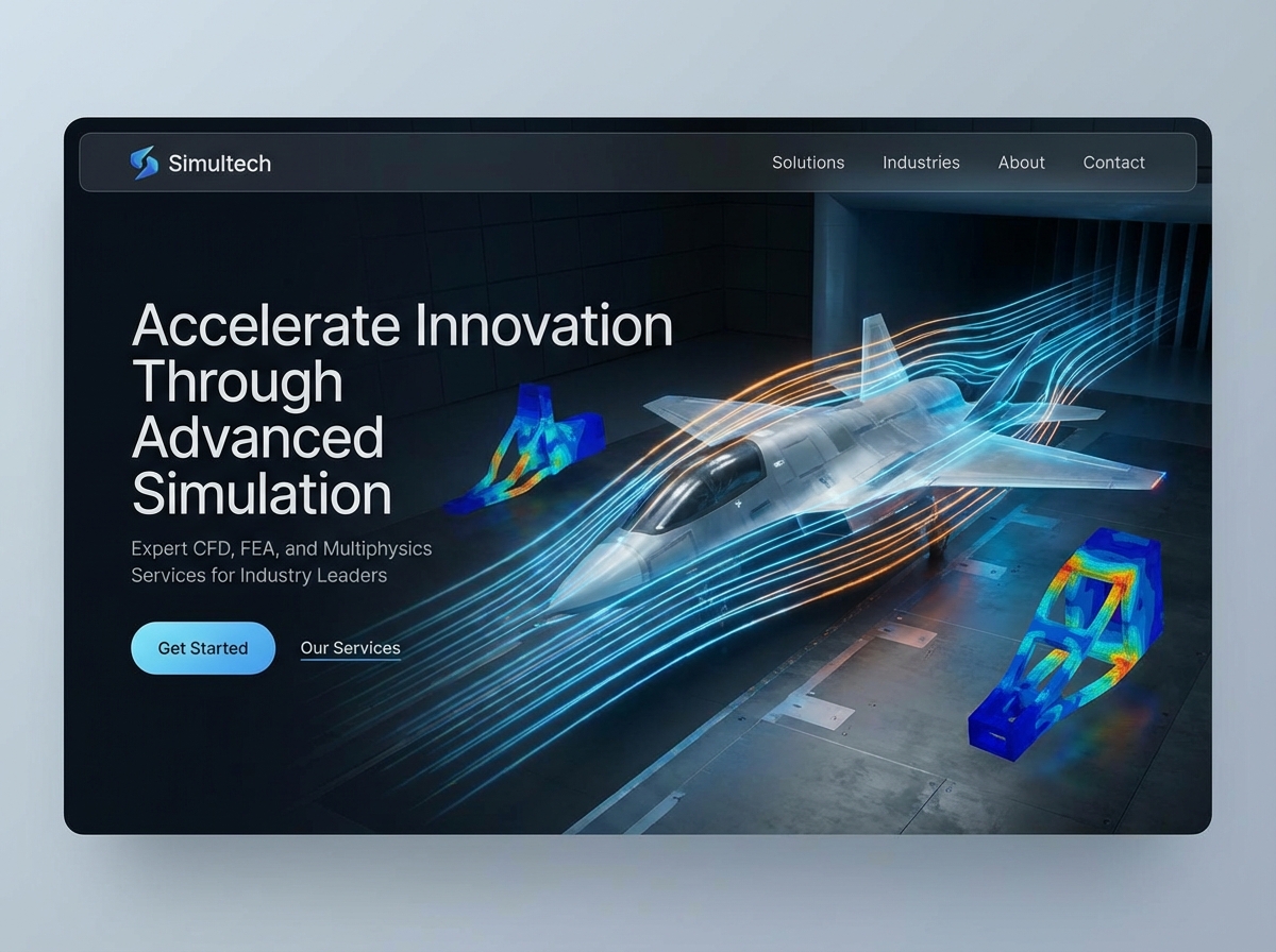 Launch Your High-Performance Engineering Simulation Services Website website preview
