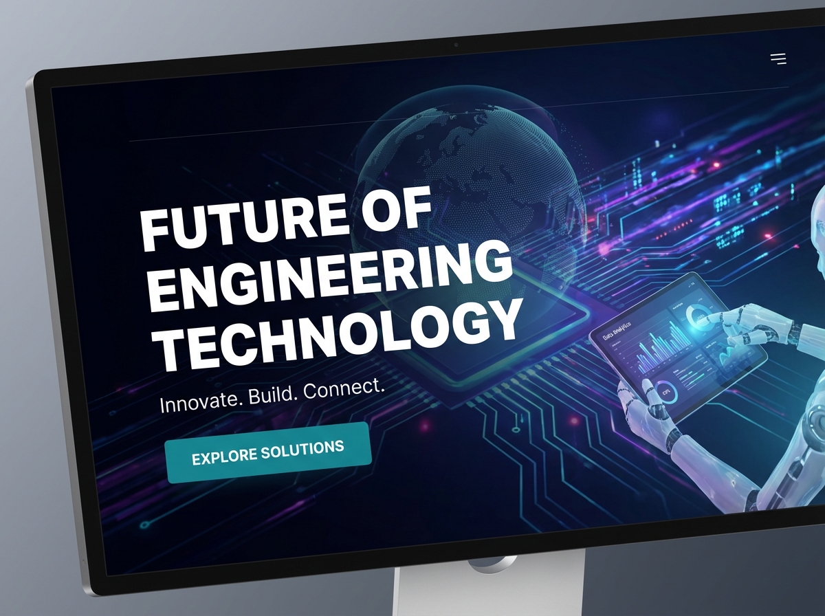 Build Your Breakthrough with Our Engineering Technology Website Builder website preview