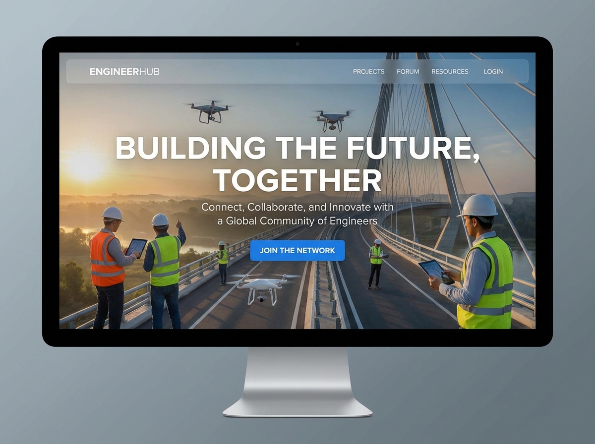 Build Your Professional Engineering Portfolio website preview