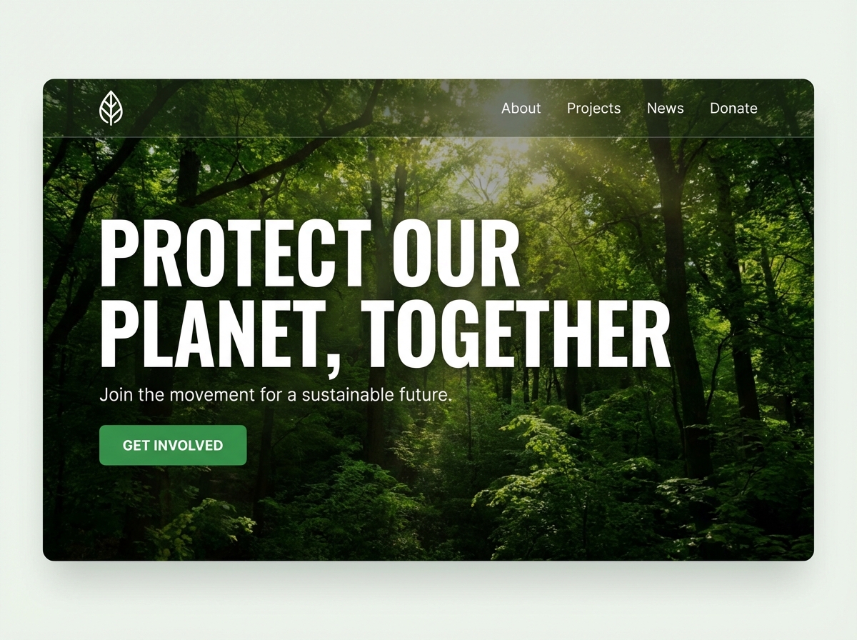 Build a Sustainable and Impactful Environmental Website website preview