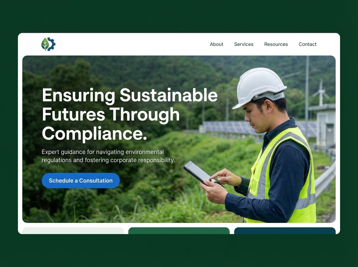 Build Your Professional Environmental Compliance Officer Website website preview