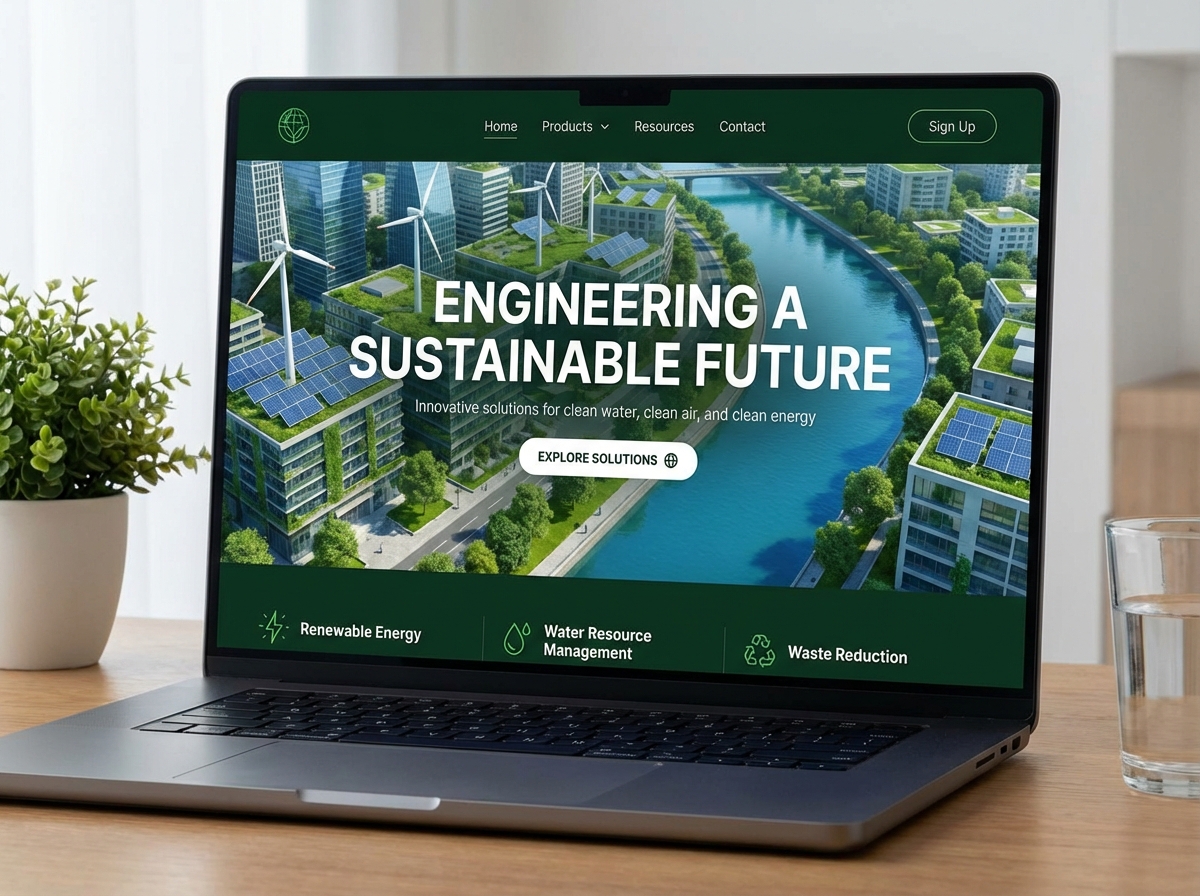 Build Your Sustainable Future with a Professional Environmental Engineering Website website preview