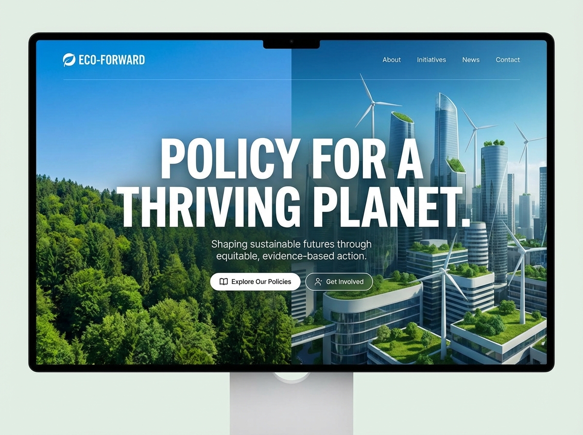 Build a Leading Platform for Environmental Policy website preview