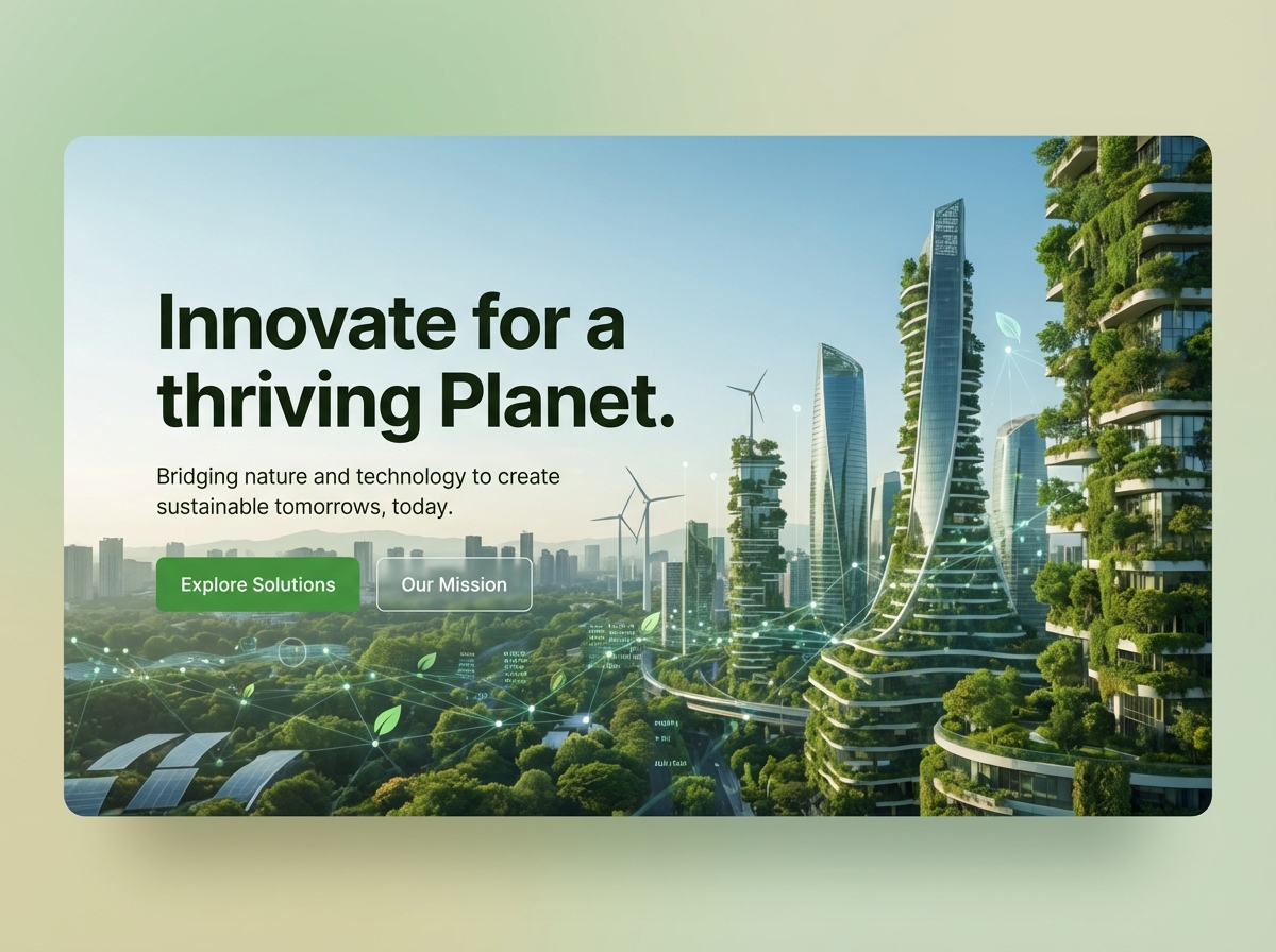 Build a Sustainable Future Online with Grigora website preview