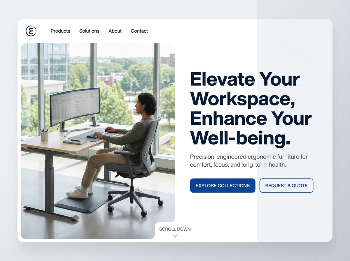 Build a Website for Your Ergonomic Furniture Manufacturing website preview