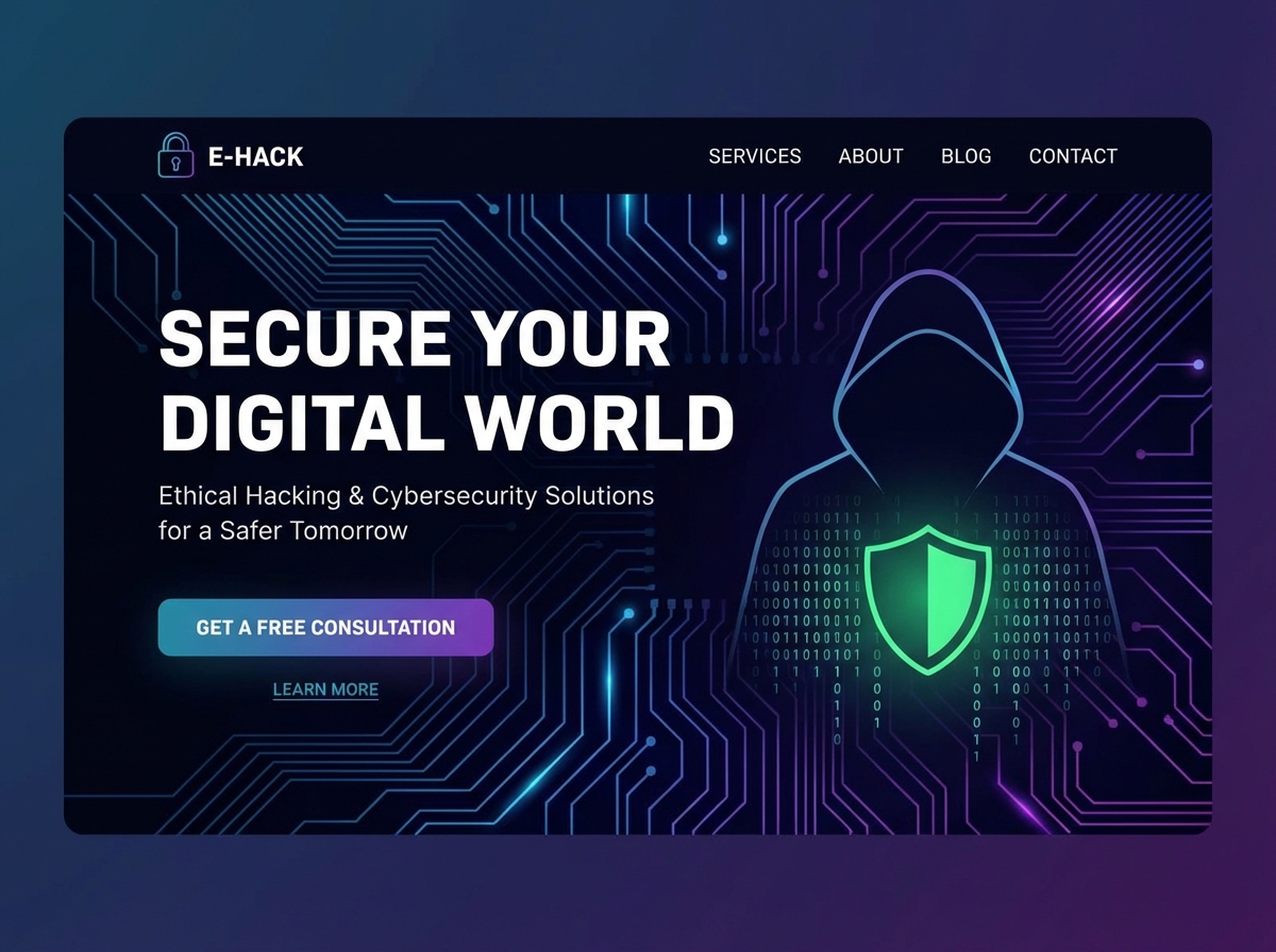 Build Your Professional Ethical Hacker Portfolio website preview