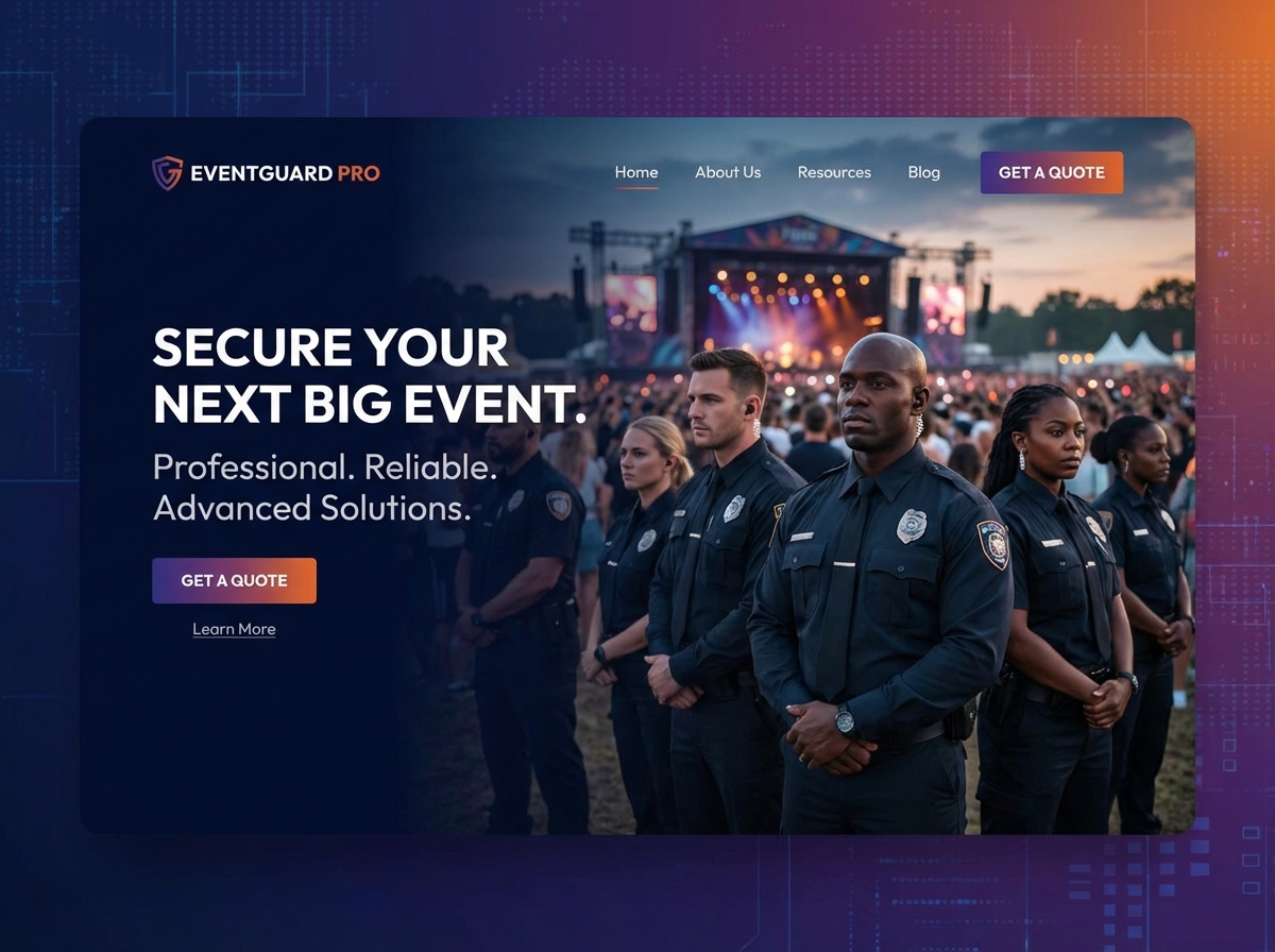 Secure Your Events with a Professional Event Security Website website preview
