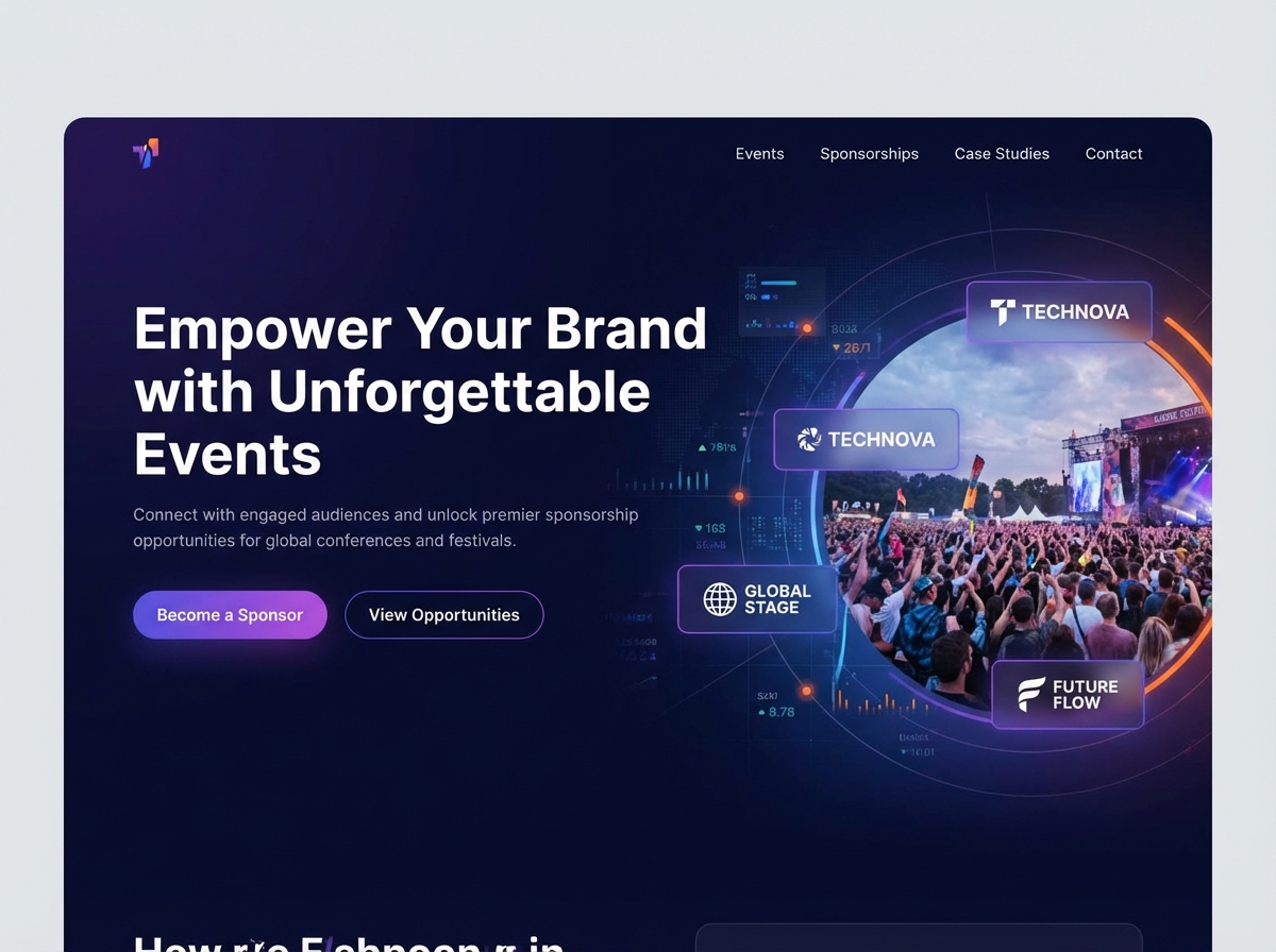 Boost Your Reach with a Custom Event Sponsorship Platform website preview