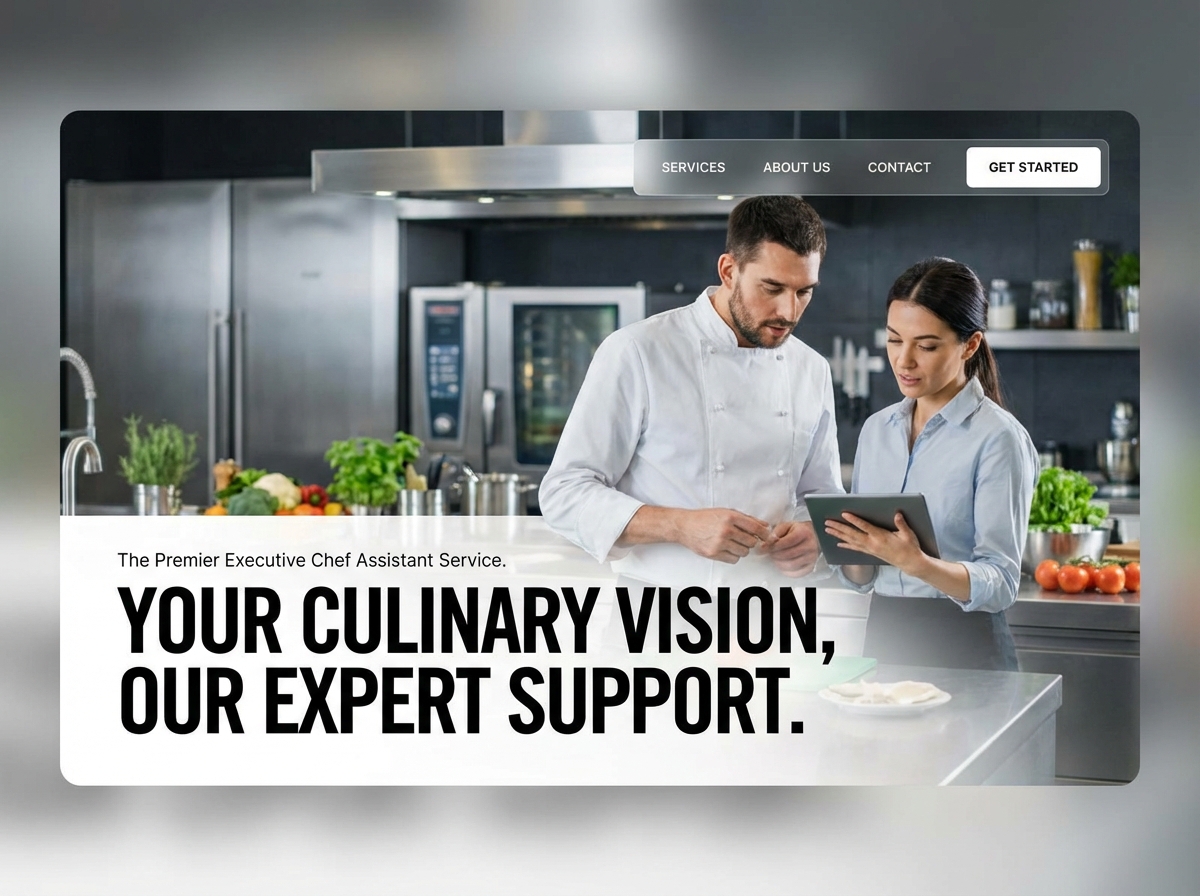 Build Your Professional Executive Chef Assistant Portfolio website preview