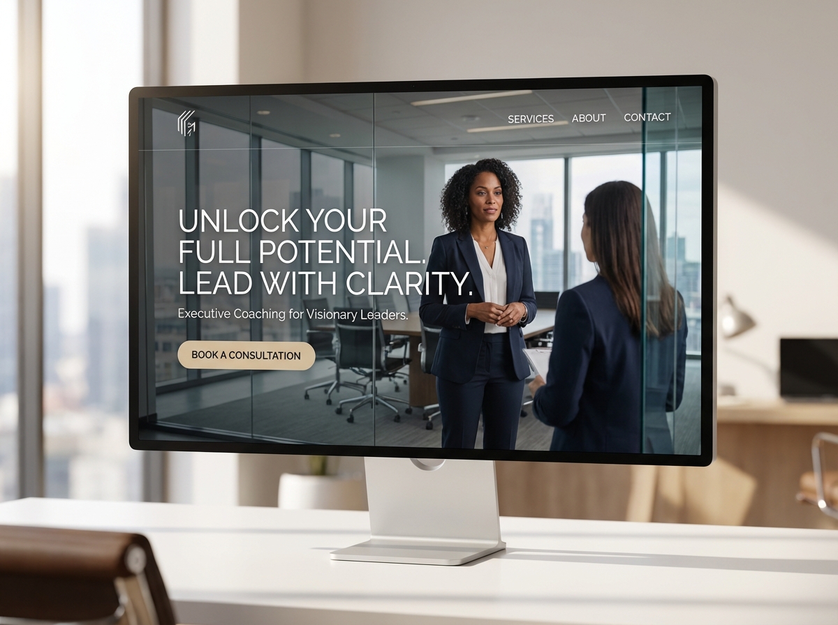 Build Your Authority Online with a Professional Executive Coaching Website website preview