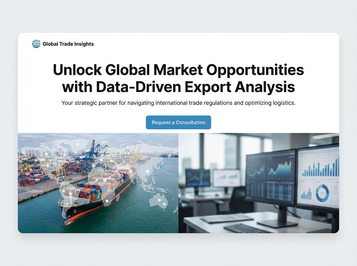 Build Your Professional Export Analyst Portfolio Website website preview