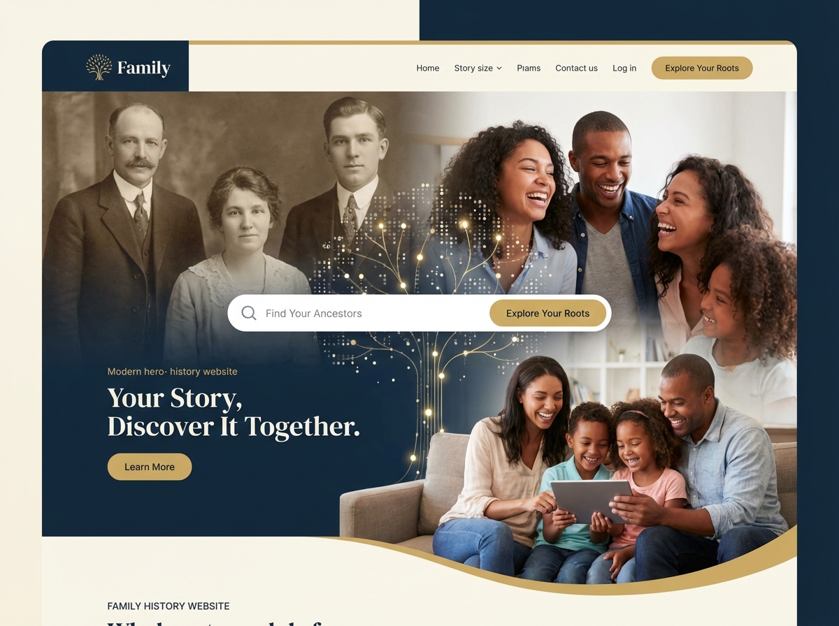 Build Your Family Tree & Share Your website preview