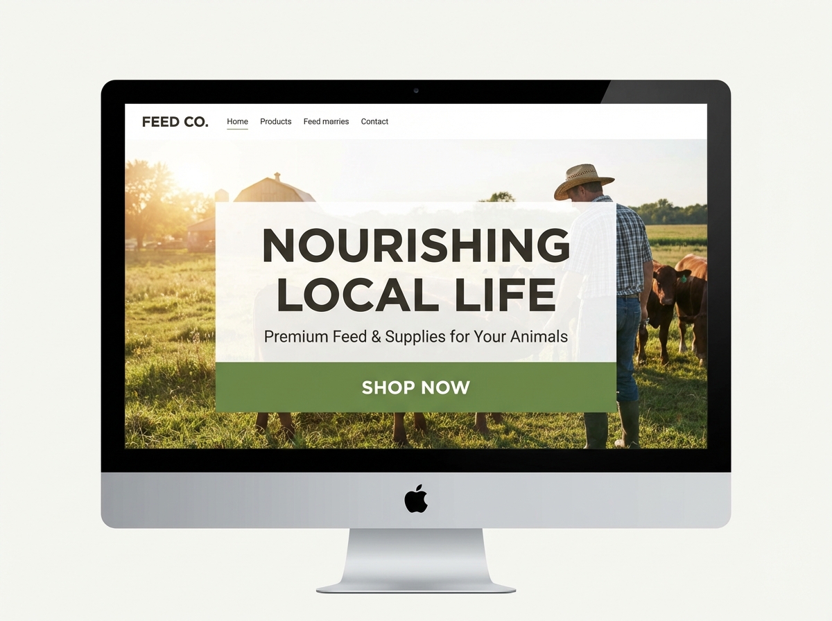 Build Your Online Feed Store with Ease website preview