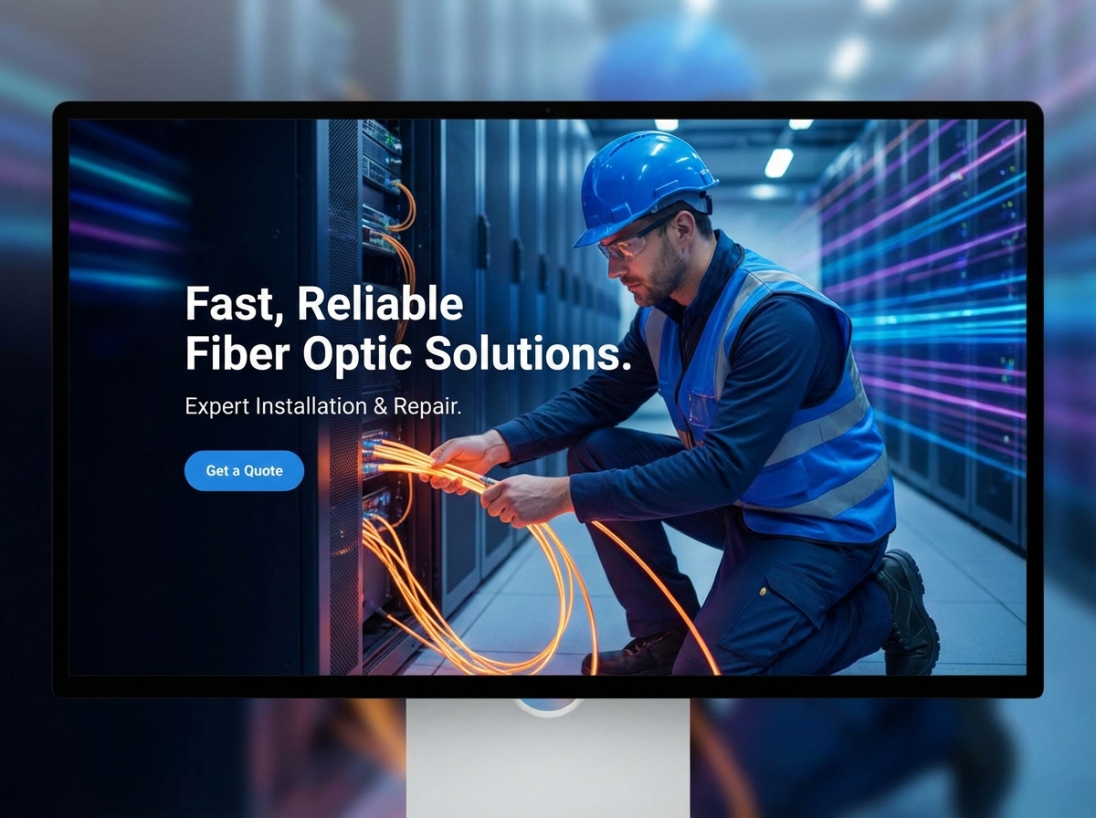 Build a Powerful Online Presence as a Fiber Optics Technician website preview
