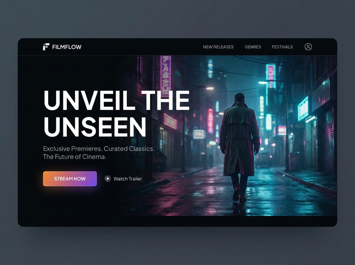 Create Your Stunning Film Portfolio Website website preview