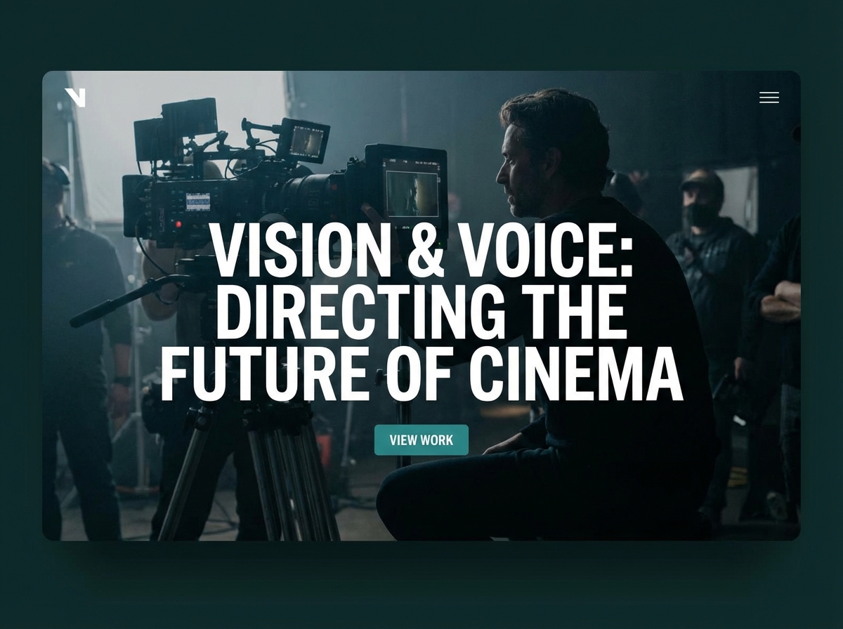 Build Your Cinematic Director's Portfolio website preview