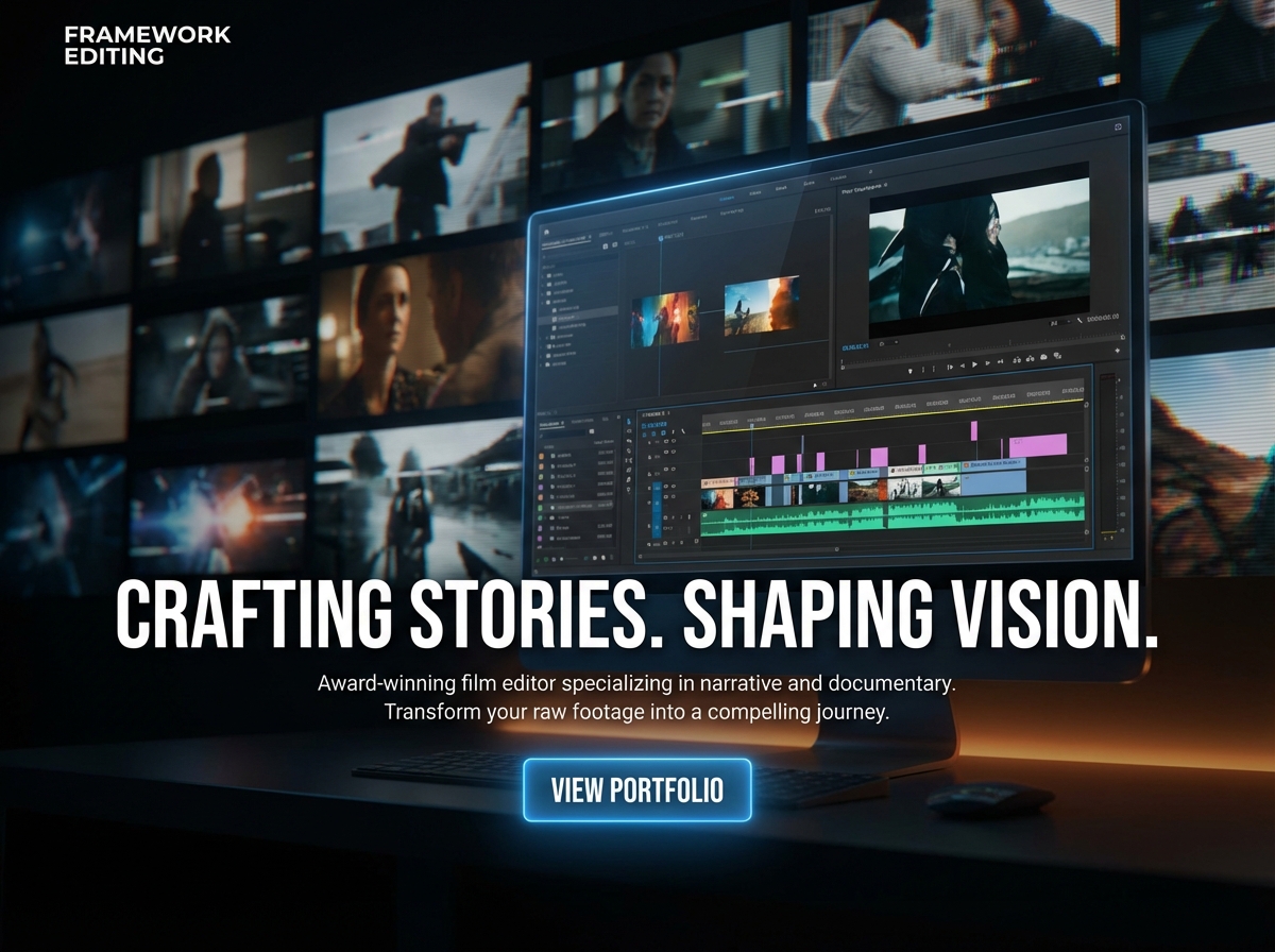 Build Your Dynamic Film Editor Portfolio website preview
