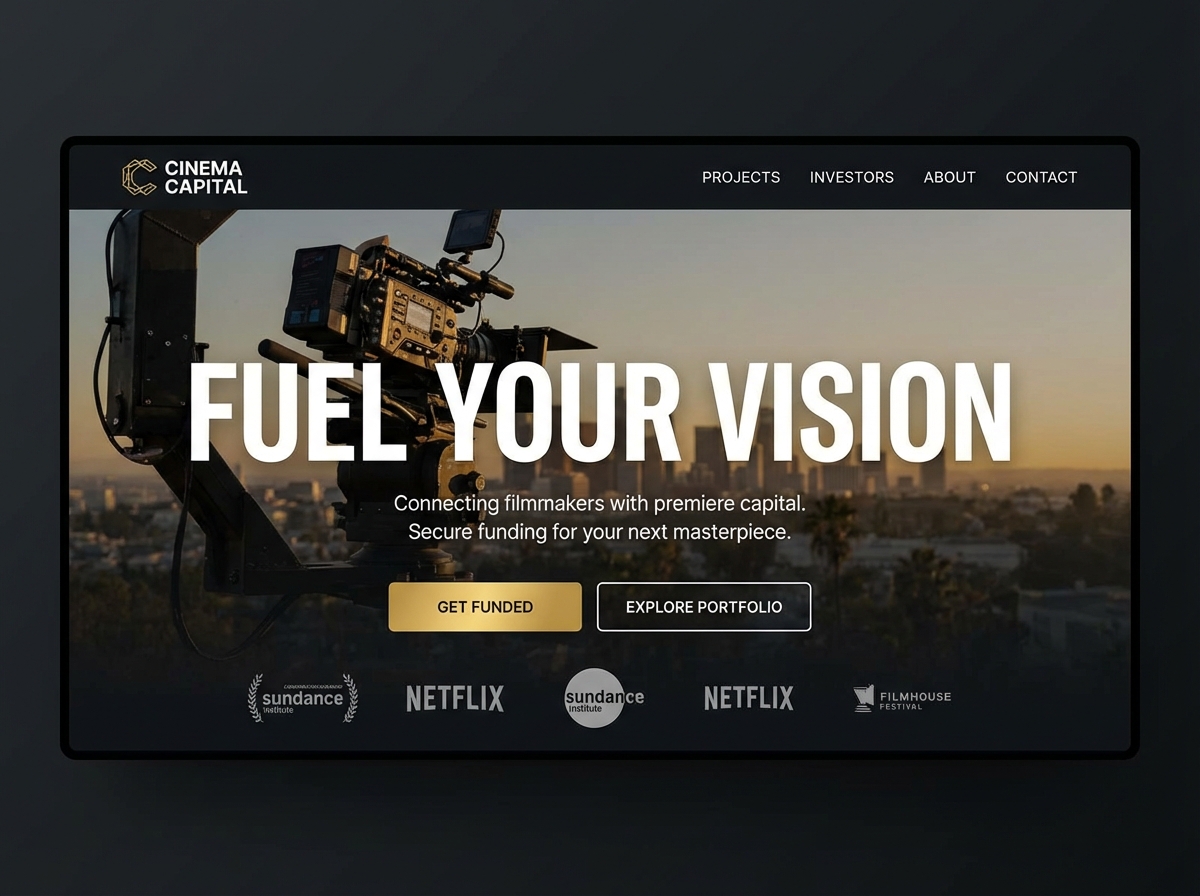 Secure Your Vision: The Ultimate Film Financing Website Builder website preview