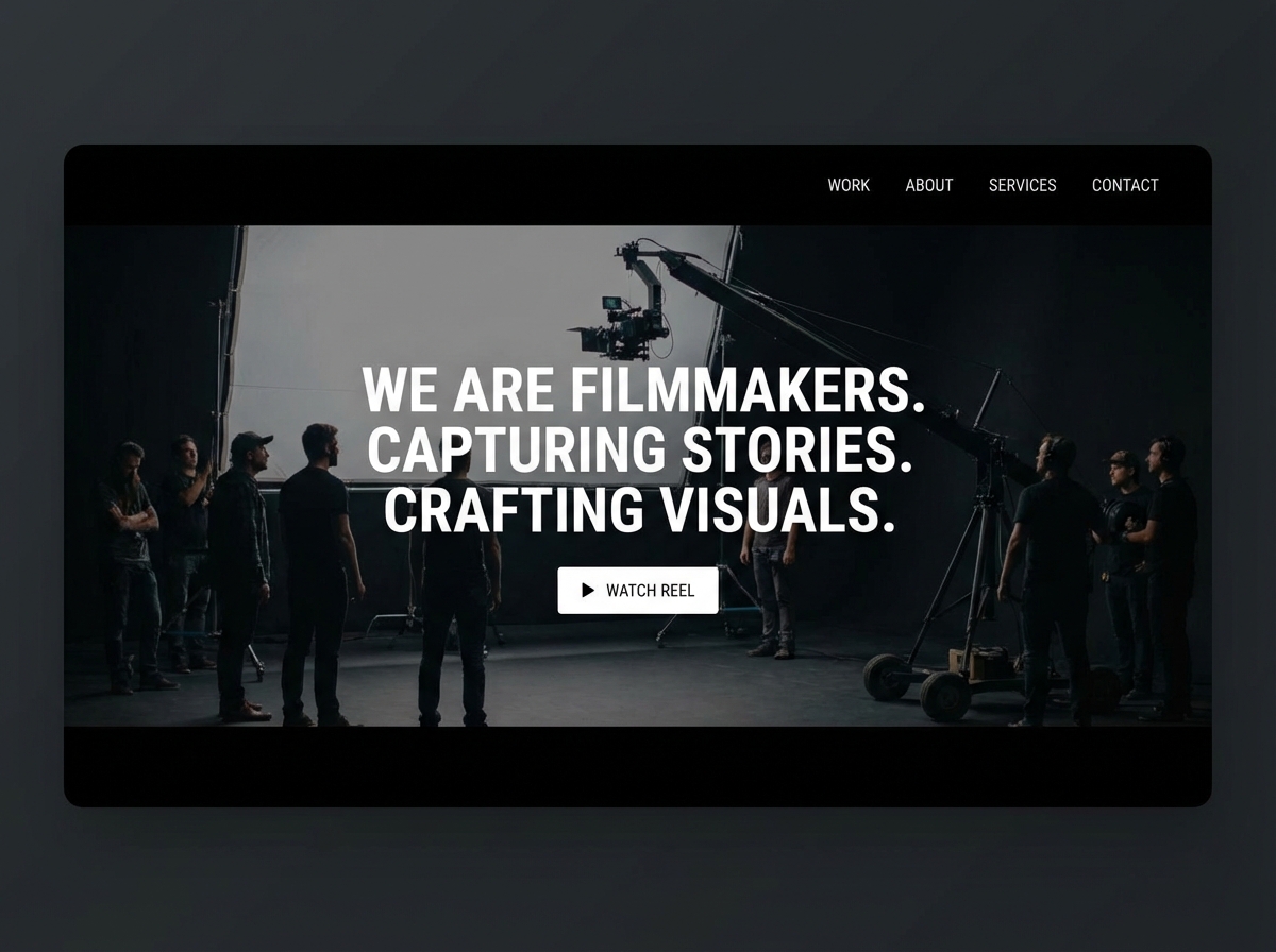 Build a Stunning Portfolio for Filmmakers website preview